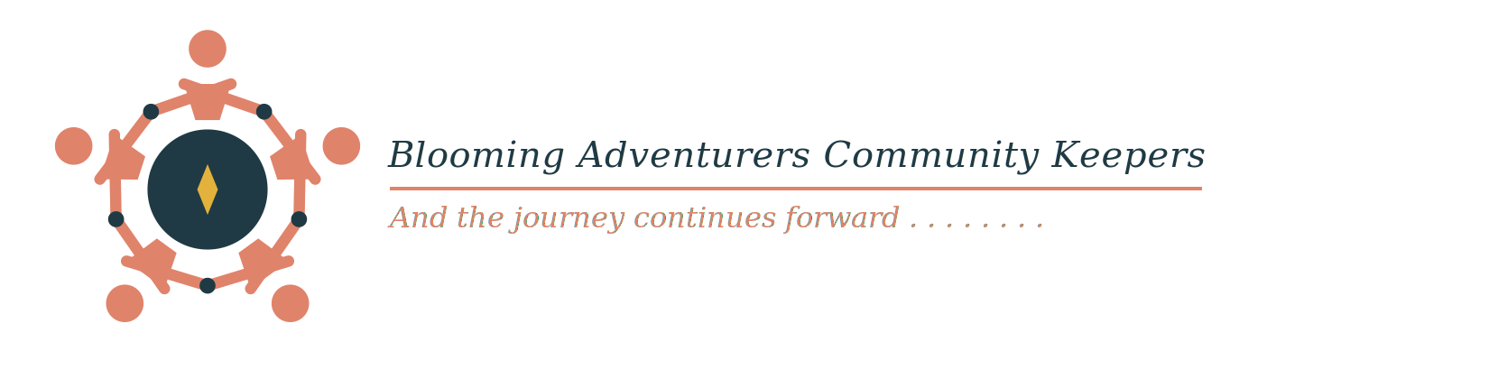 Blooming Adventurers Community Keepers. And the journey continues forward.
